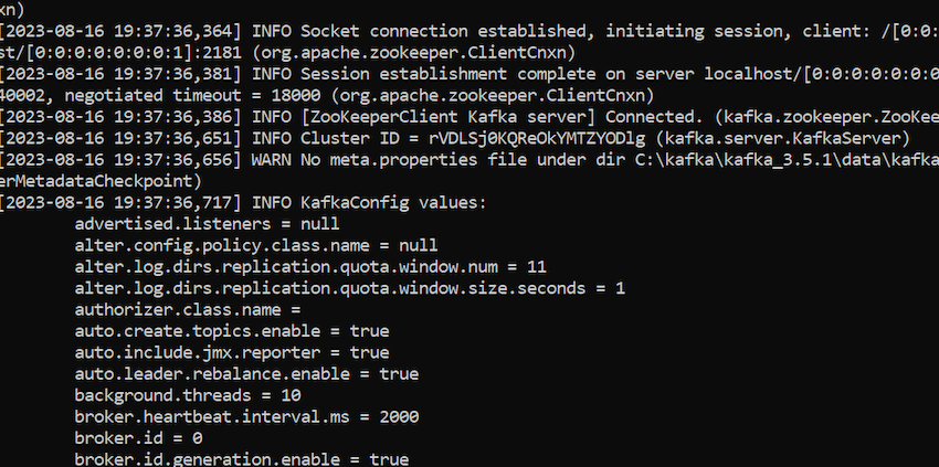 Installing KAFKA and Zookeeper